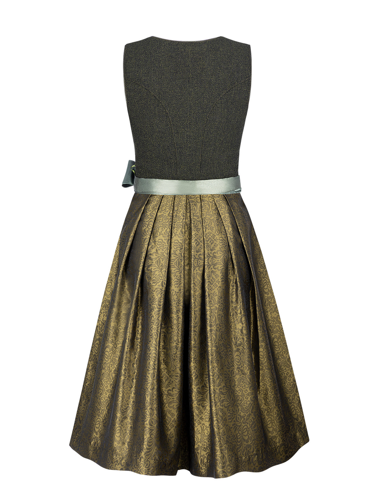 Kvinders grønne lynlås struktureret Dirndl Dora